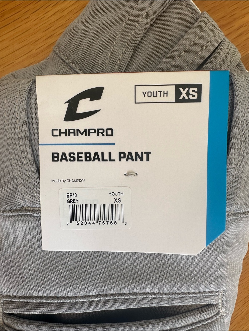 NEW Champro Triple Crown Knicker Style Baseball Pants Grey Size Youth XS - Picture 5 of 5